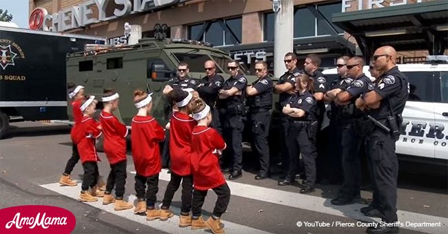 La bataille de danse épique entre policiers et petits danseurs devient virale