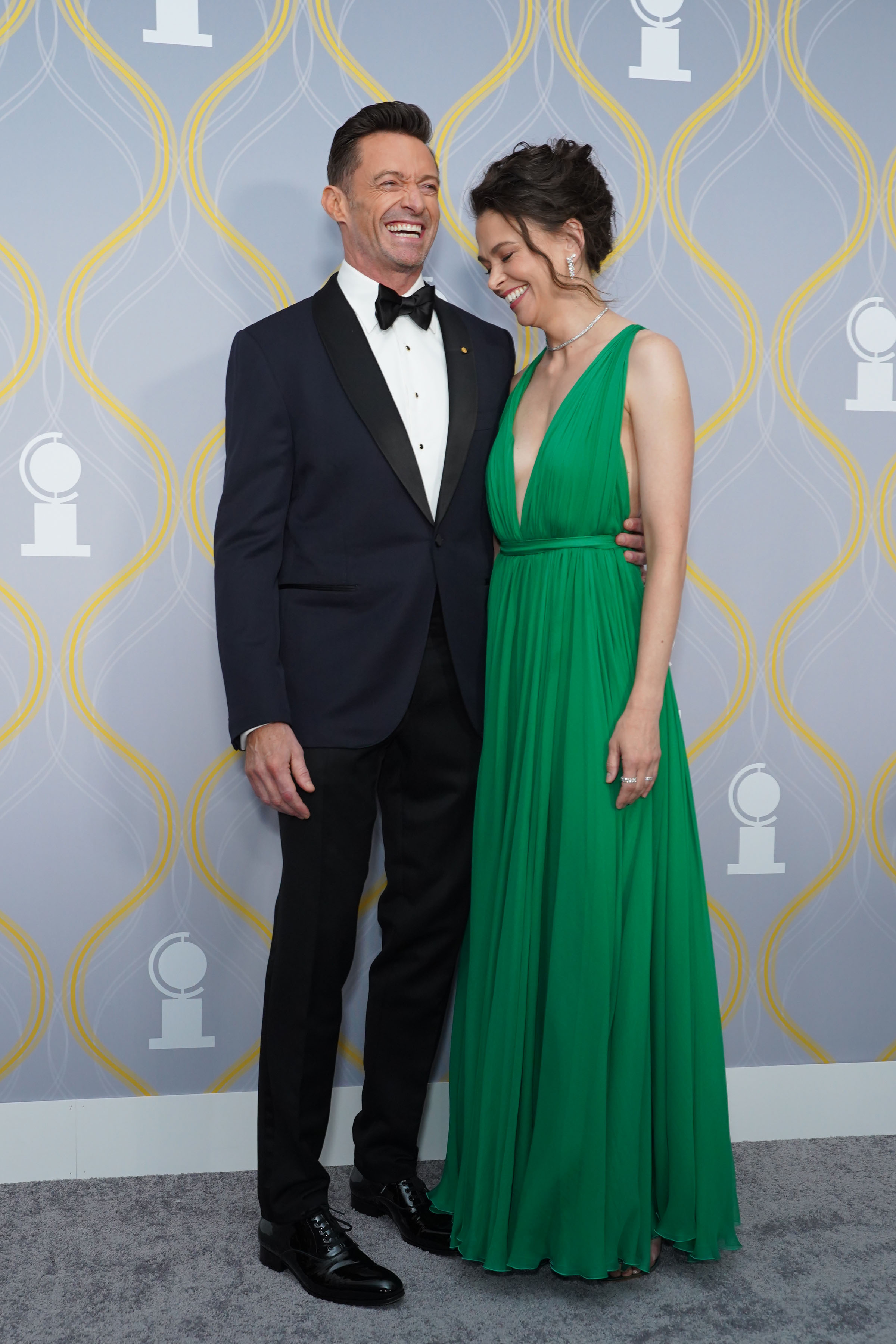 Hugh Jackman et Sutton Foster à New York, le 12 juin 2022 | Source : Getty Images