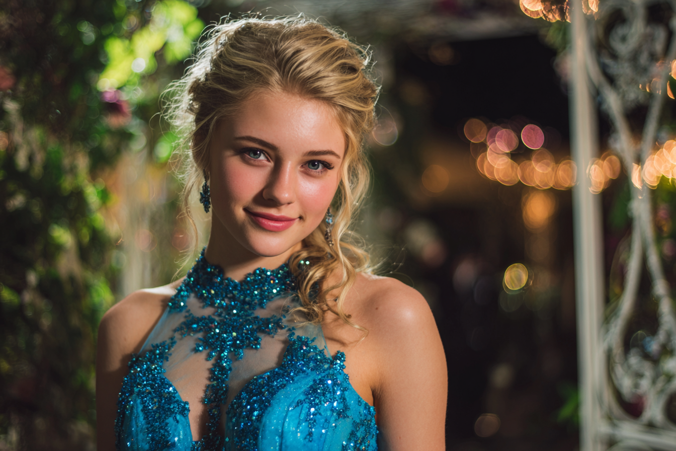 Une adolescente qui assiste au bal de fin d'année | Source : Midjourney