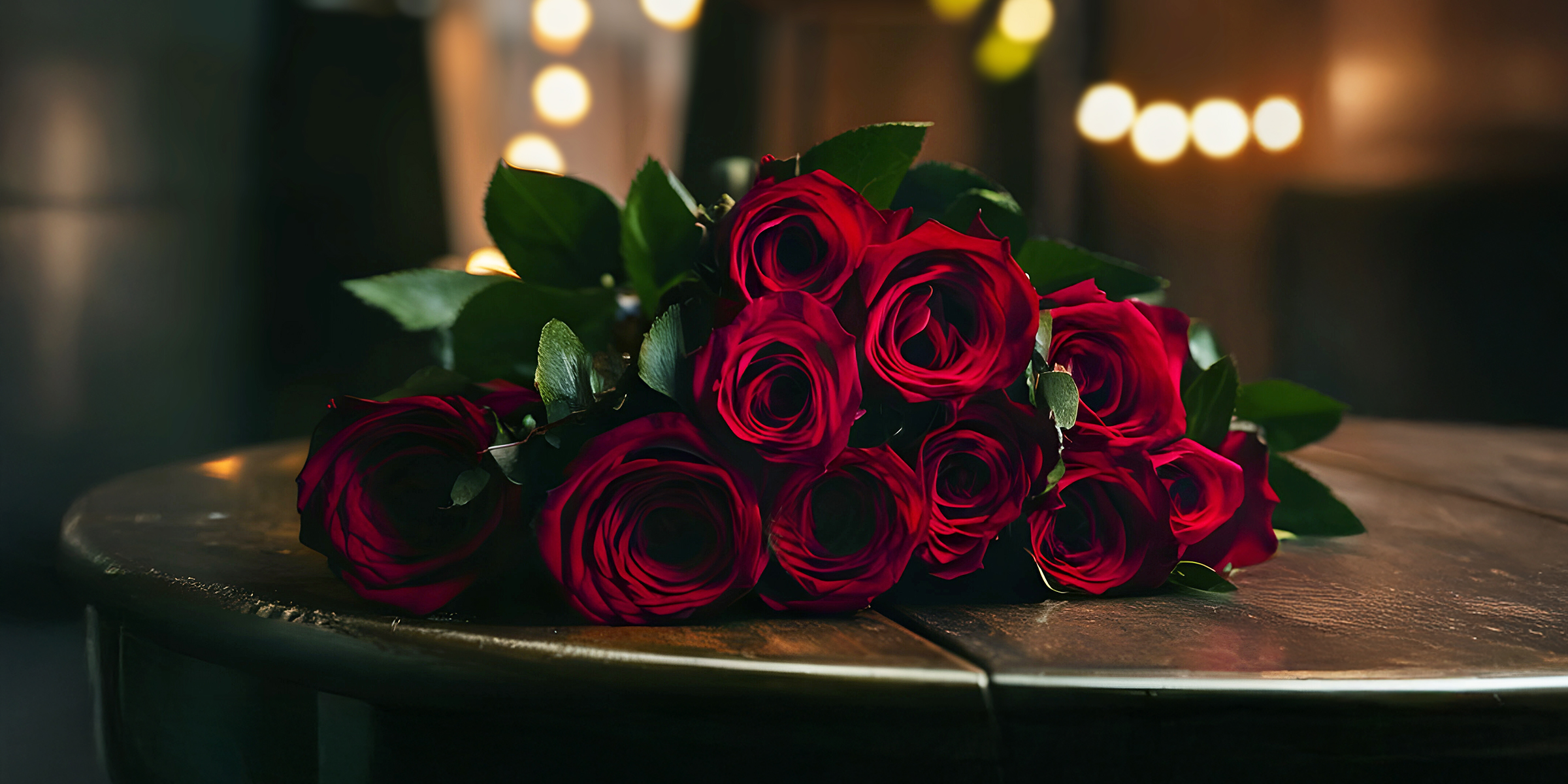 Un bouquet de roses sur une table | Source : Shutterstock