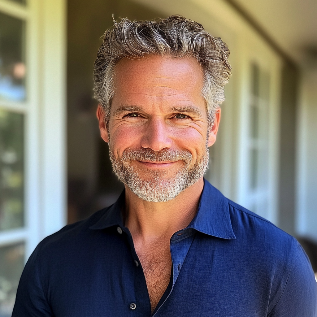 Un homme âgé souriant | Source : Midjourney