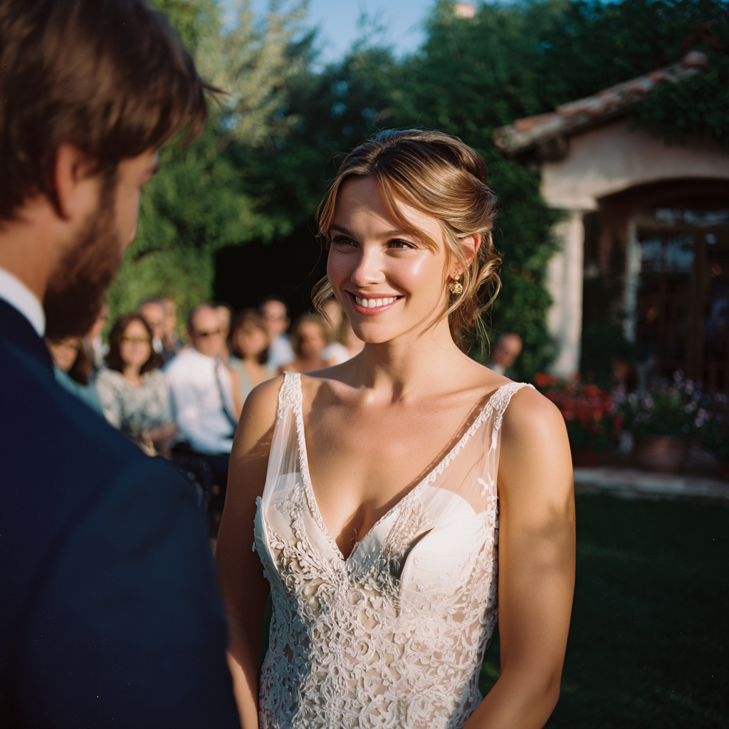 Une mariée et un marié lors de leur mariage | Source : Midjourney