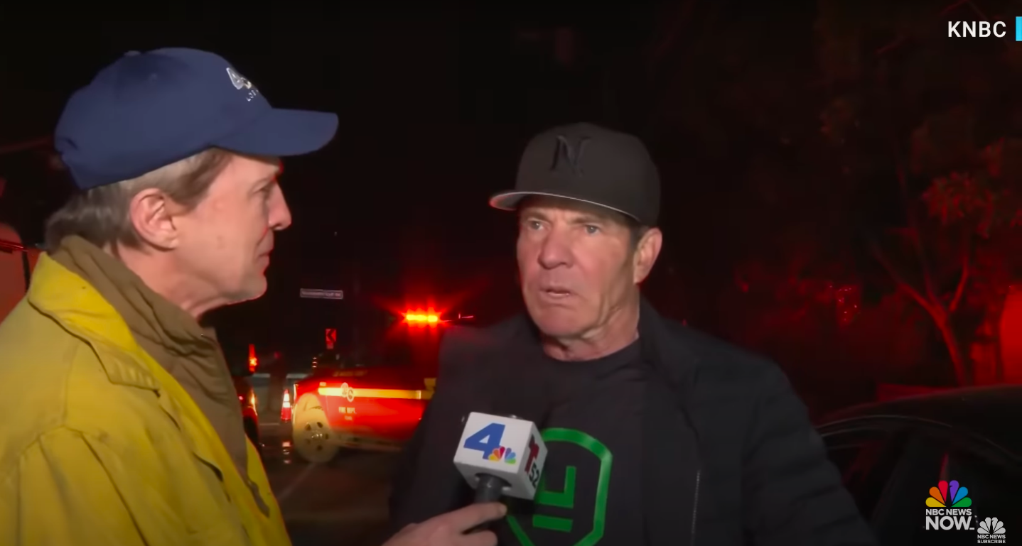 Robert Kovacik interviewant Dennis Quaid. | Source : YouTube/NBC News