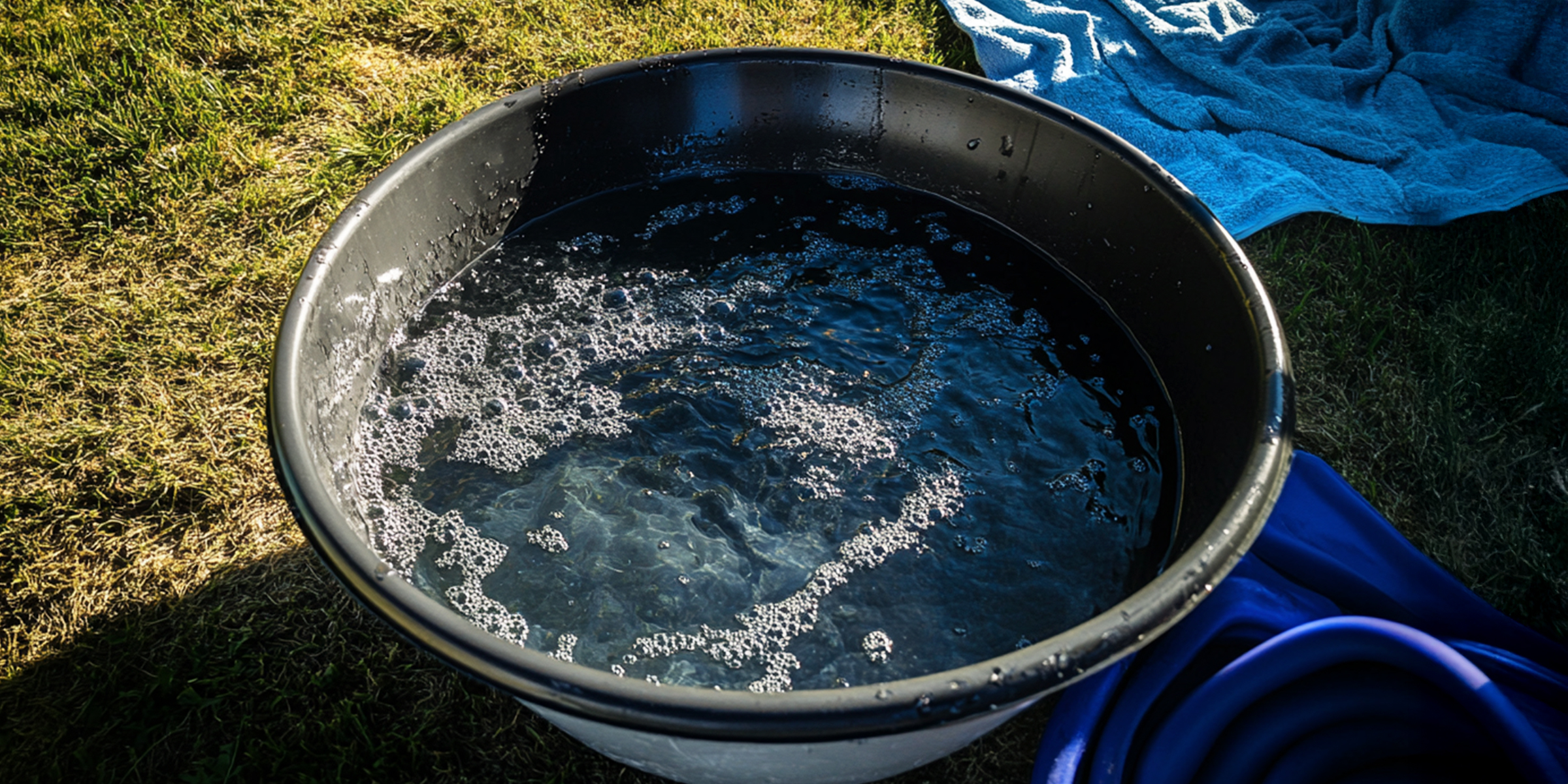 Une bassine remplie d'eau savonneuse | Source : The Celebritist