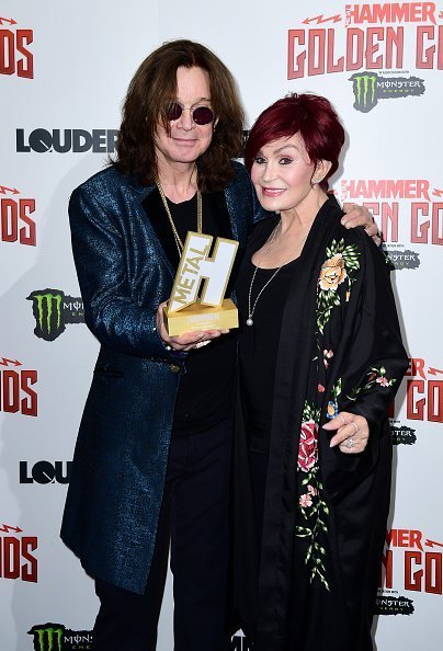 Ozzy Osbourne et sa femme Sharon Osbourne au Metal Hammer Golden Gods Awards 2018| Photo: Getty Images