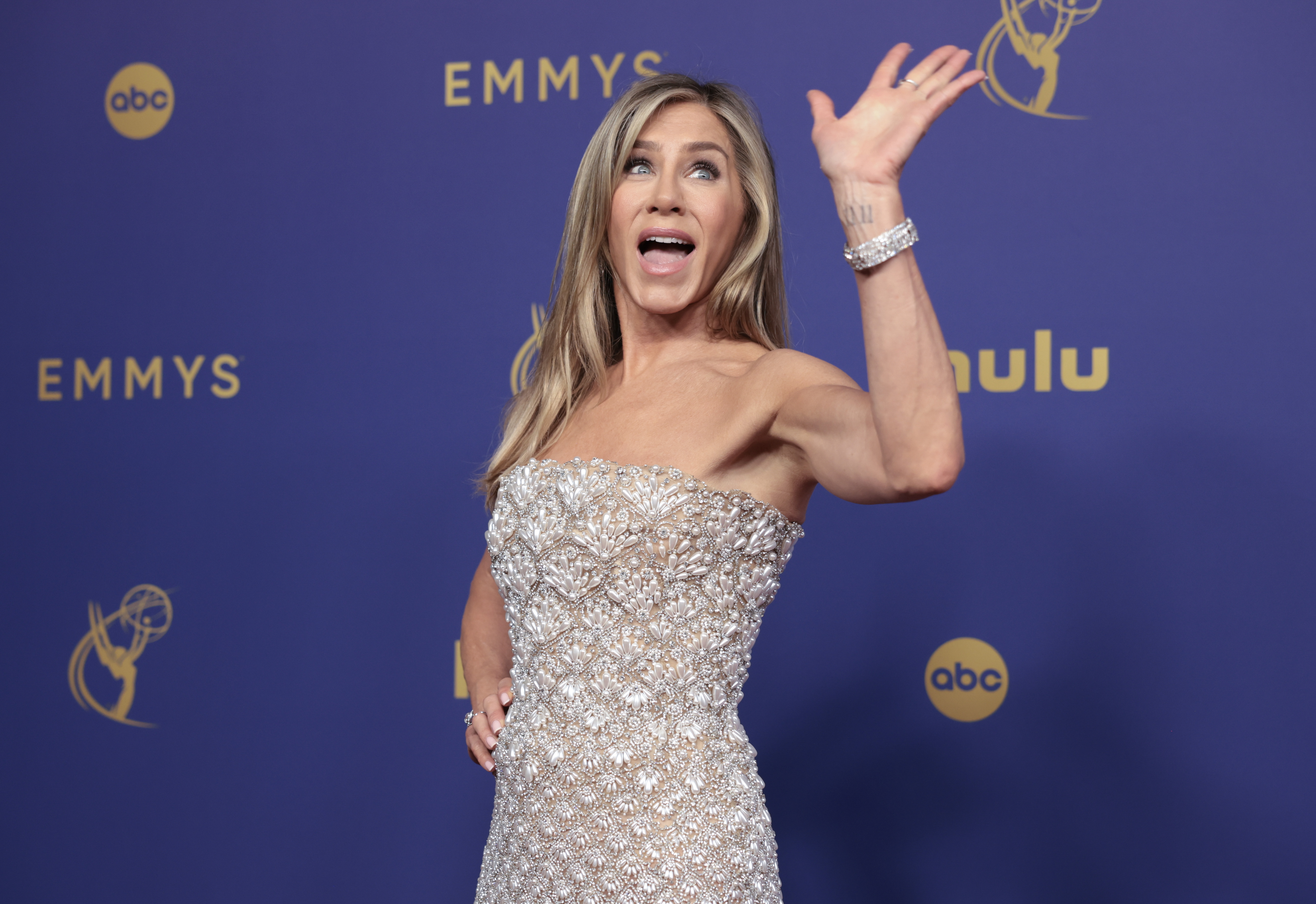 Jennifer Aniston lors de la 76e édition des Primetime Emmy Awards à Los Angeles, Californie, le 15 septembre 2024 | Source : Getty Images