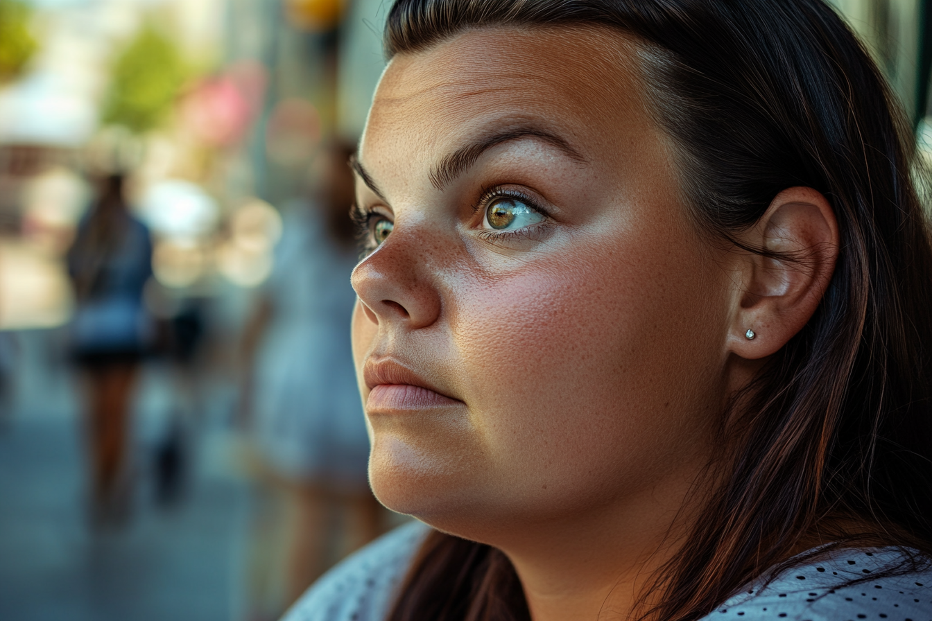 Une femme debout à l'extérieur | Source : Midjourney