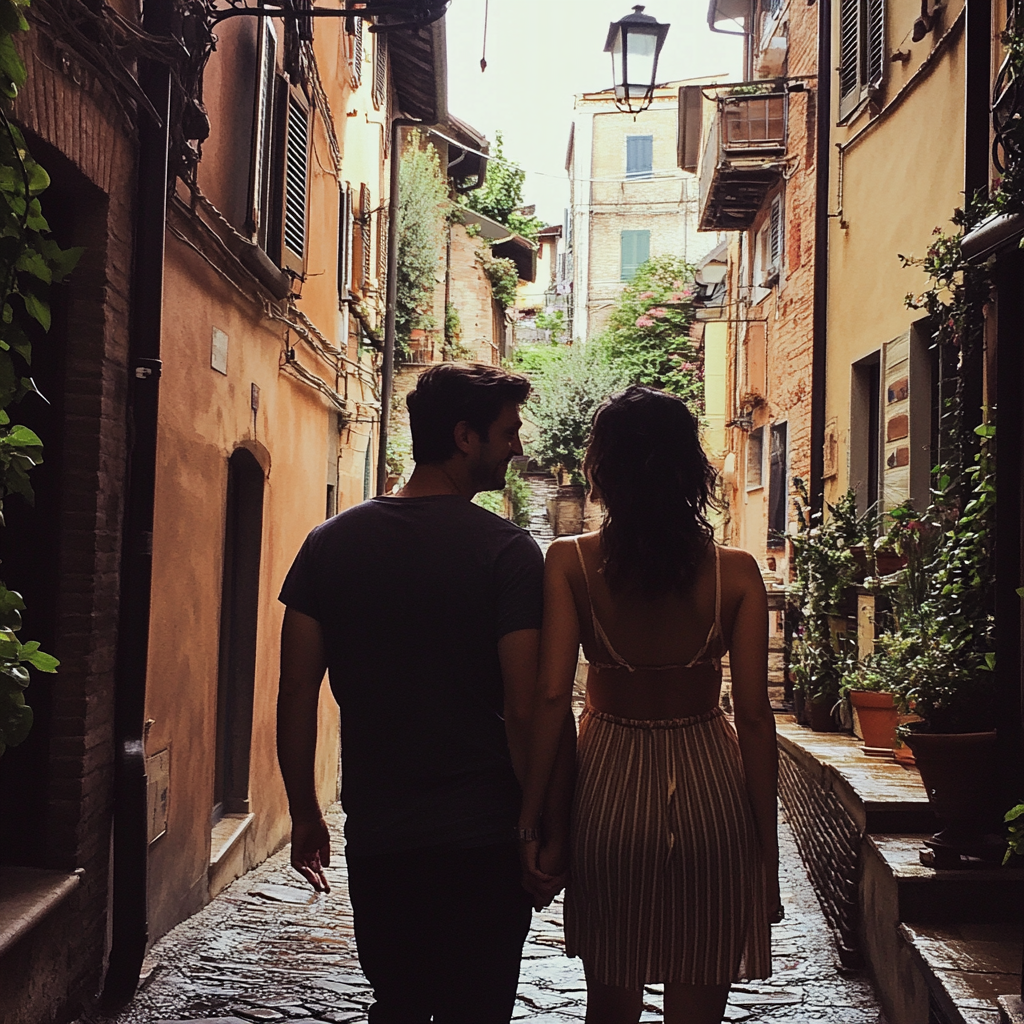 Un couple en Italie | Source : Midjourney