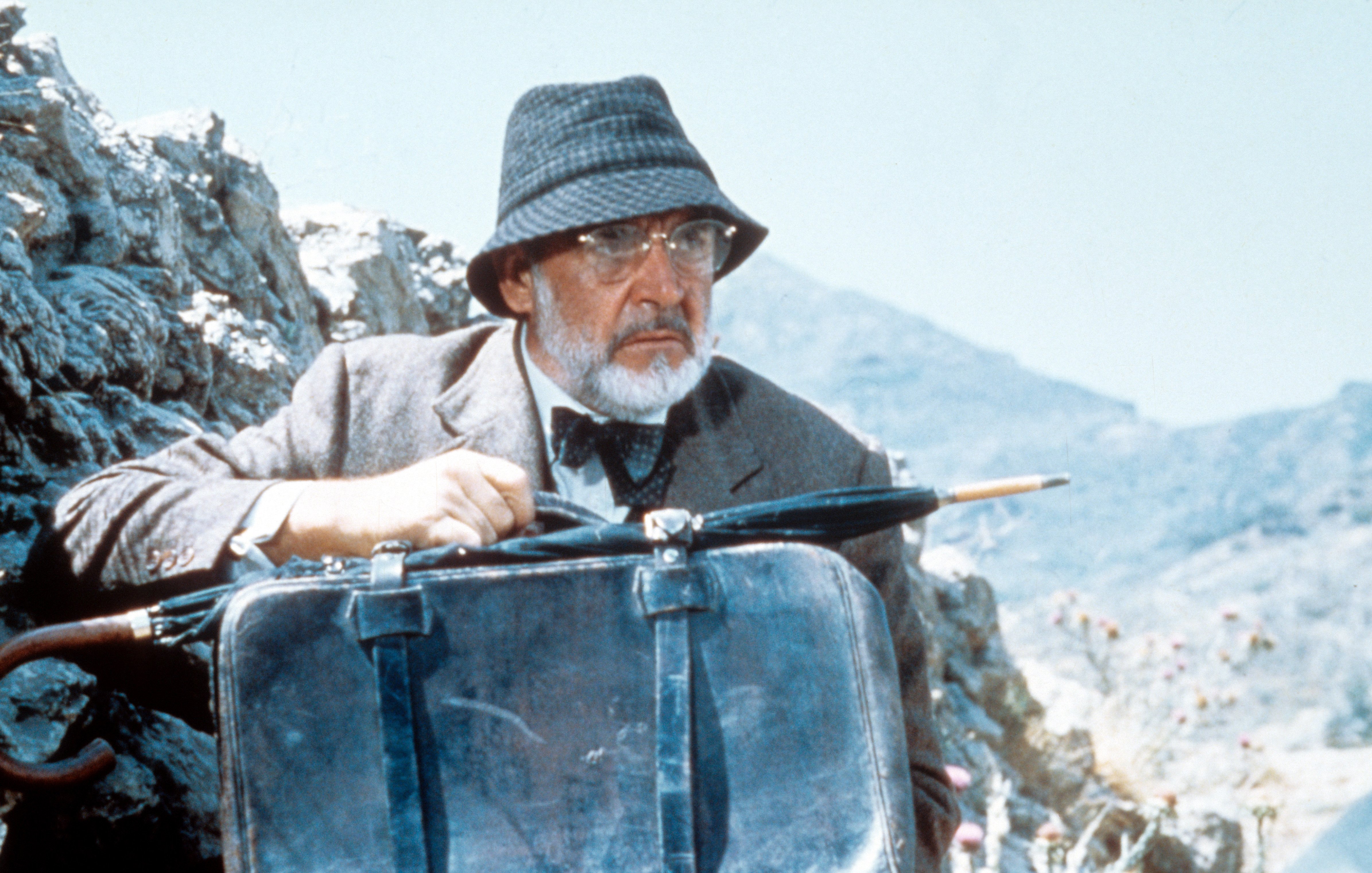L'acteur Sean Connery dans une scène de "Indiana Jones et la dernière croisade" en 1989 | Source : Getty Images
