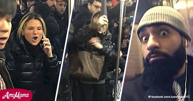 Une femme raciste furieuse attaque une femme asiatique dans le métro avec son parapluie