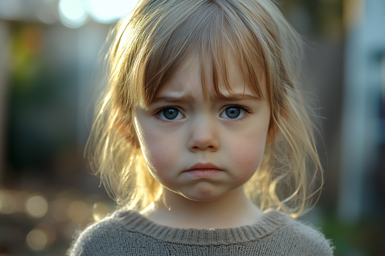 Une petite fille debout à l'extérieur | Source : Midjourney