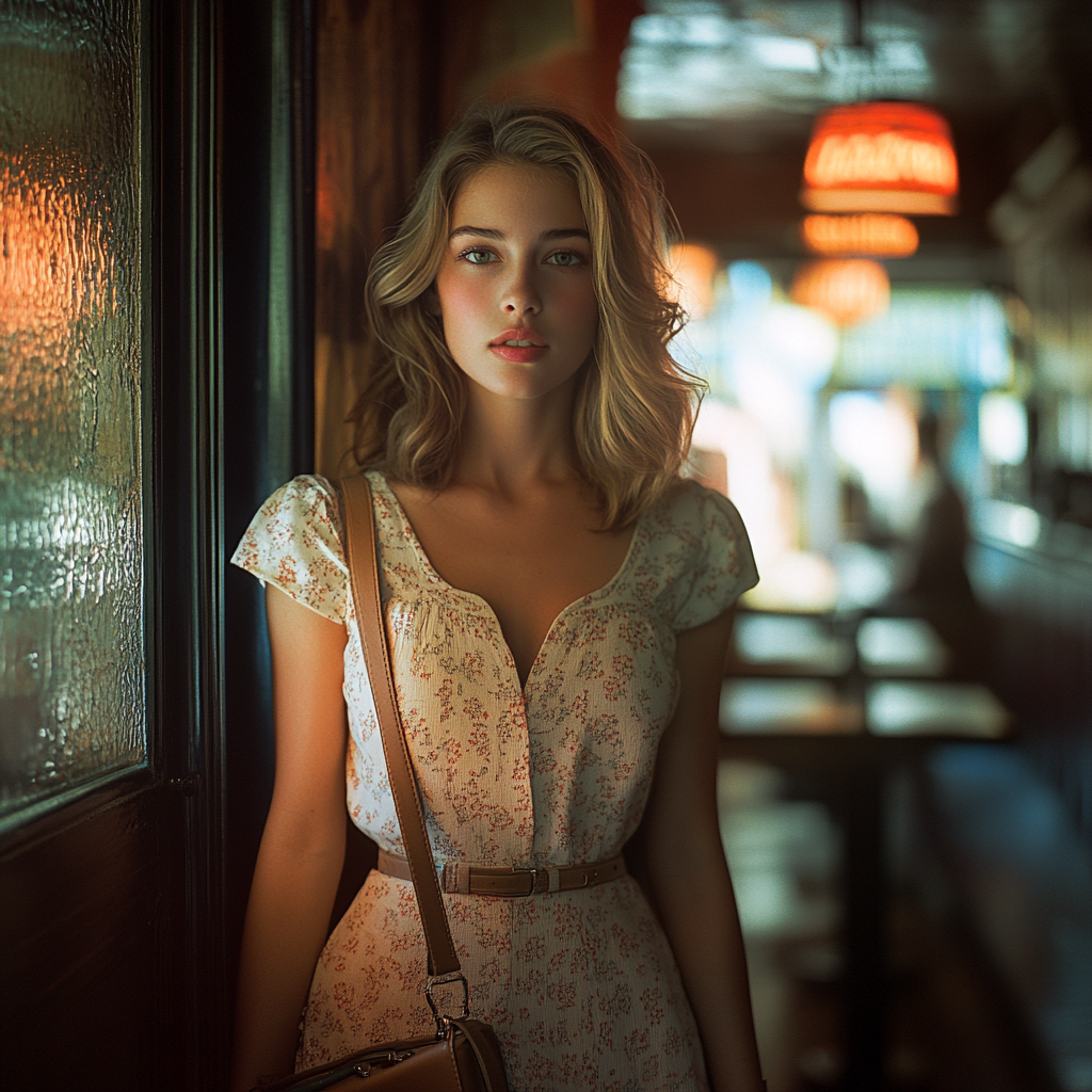 Une jeune femme arrivant dans un restaurant | Source : Midjourney