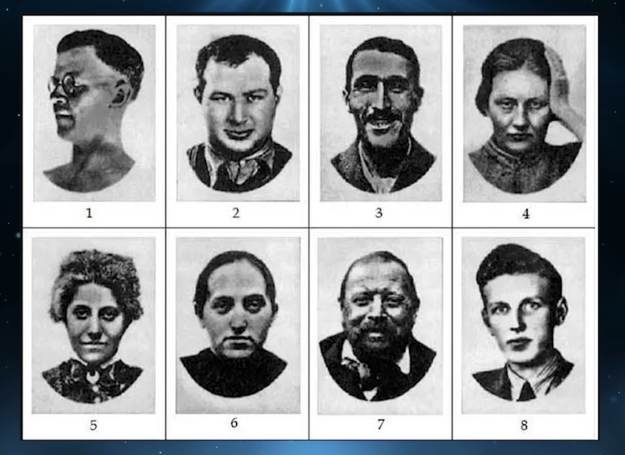 Les huit visages du test de Szondi | Source : YouTube/Cadaber