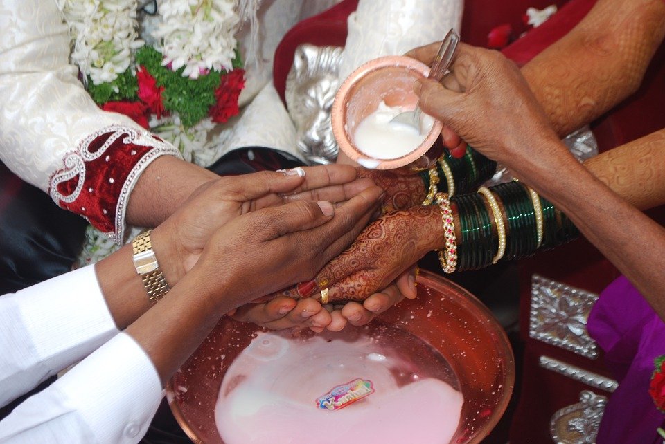 Une partie d'une cérémonie de mariage traditionnelle indienne. | Photo : pixabay.com 