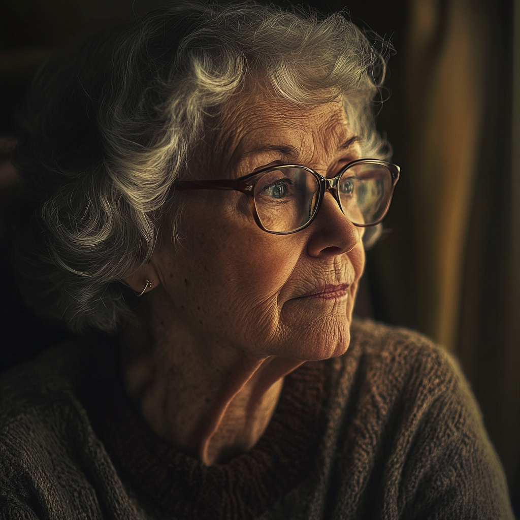 Une femme âgée déçue | Source : Midjourney