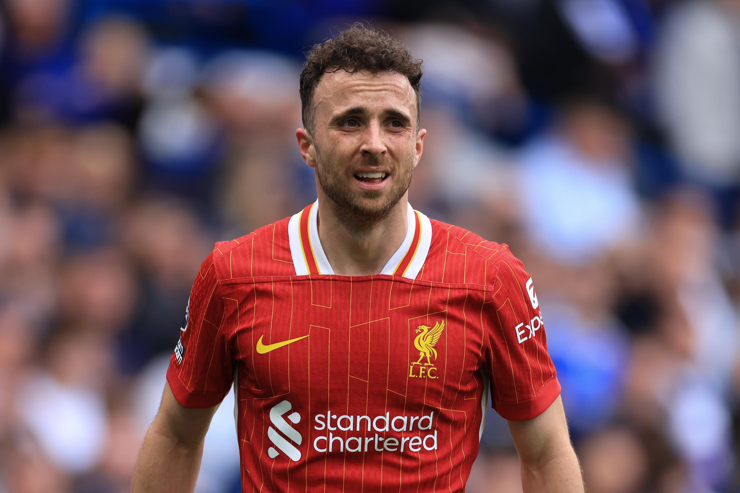Diogo Jota, joueur de Liverpool, lors du match de Premier League entre Chelsea FC et Liverpool FC à Stamford Bridge, le 4 mai 2025 à Londres, en Angleterre I Source : Getty Images