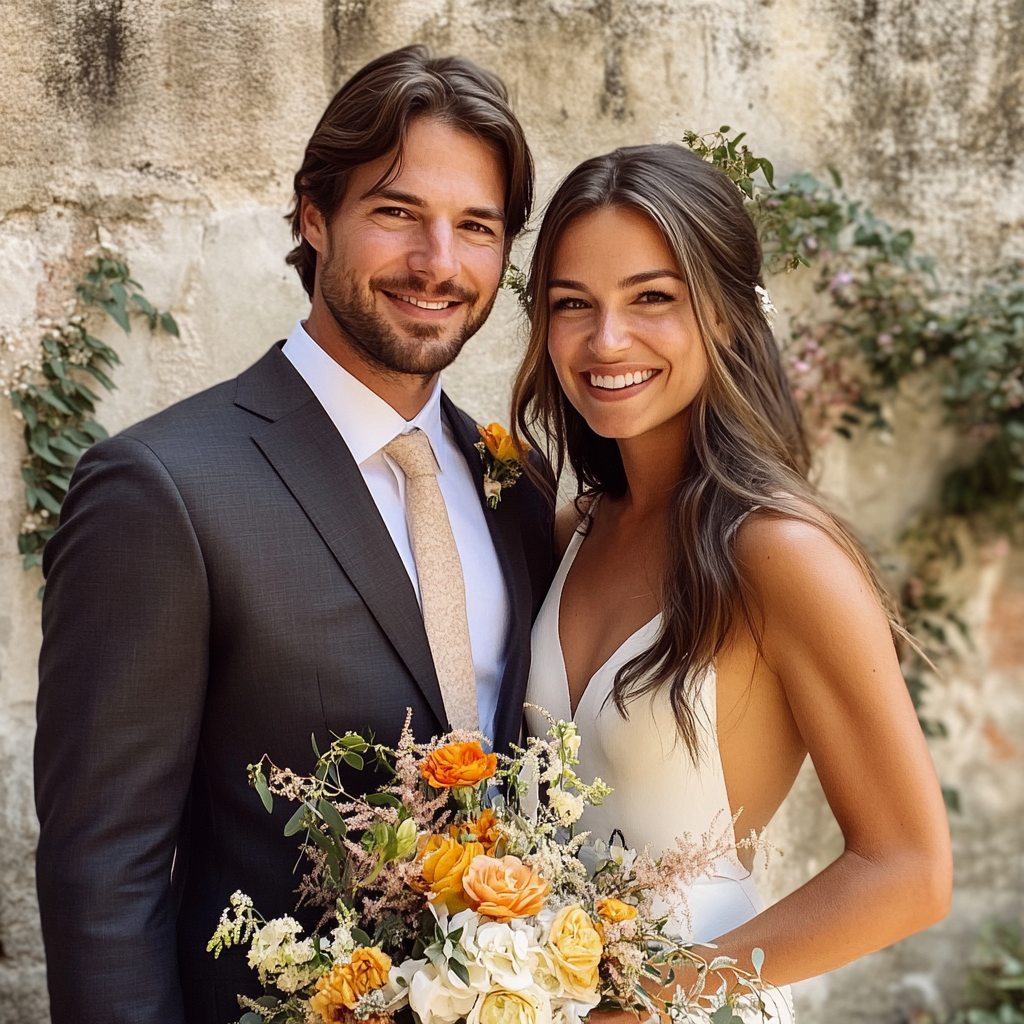 Un jeune couple souriant | Source : Midjourney