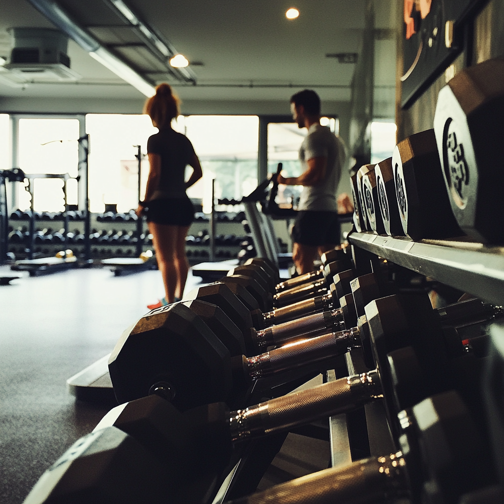 Un couple à la salle de sport | Source : Midjourney