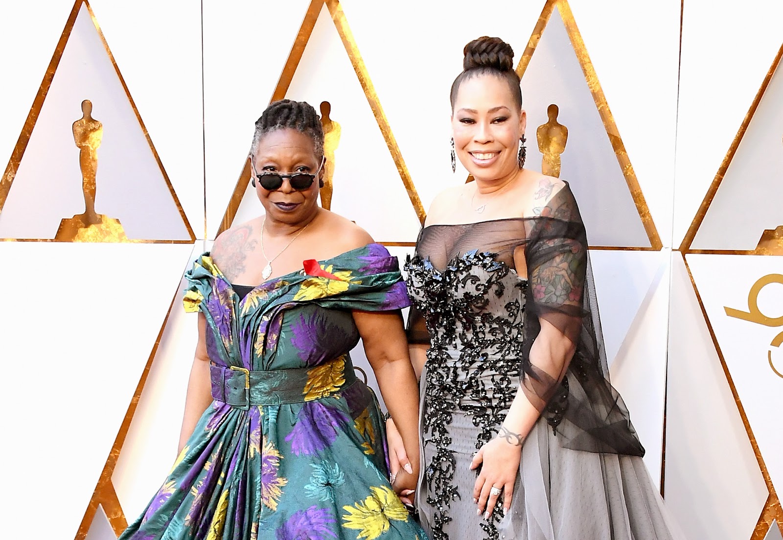 Whoopi Goldberg et Alex Martin lors de la 90e cérémonie annuelle des Oscars, le 4 mars 2018, à Hollywood, en Californie. | Source : Getty Images