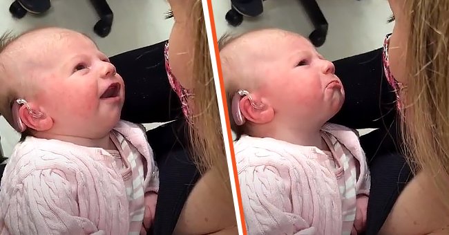 Un bébé sourd est ému après avoir entendu la voix de sa mère pour la première fois | Photo : TikTok/christina_pax