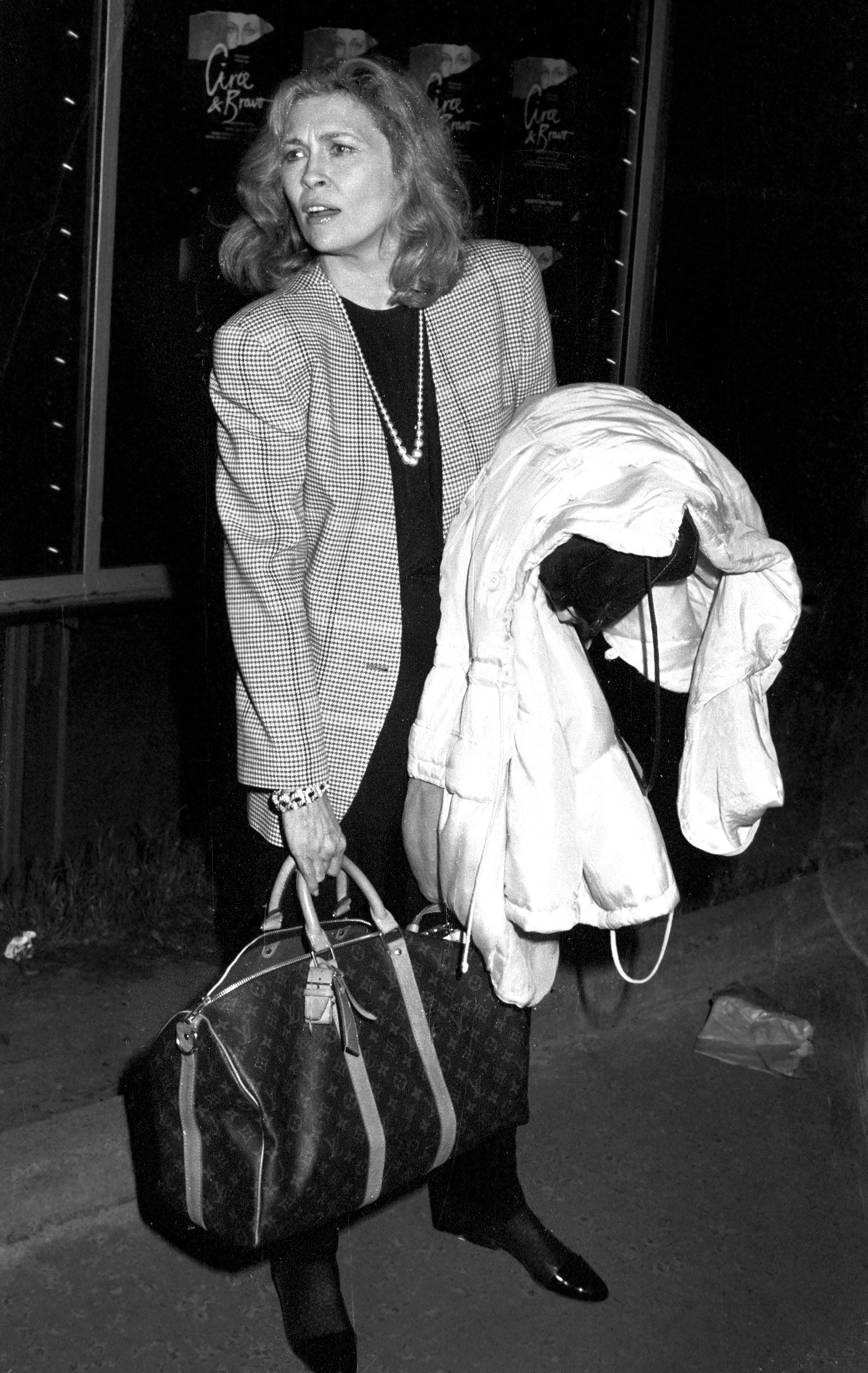 Faye Dunaway, photographiée le 7 août 1984 à Londres. | Source : Getty Images