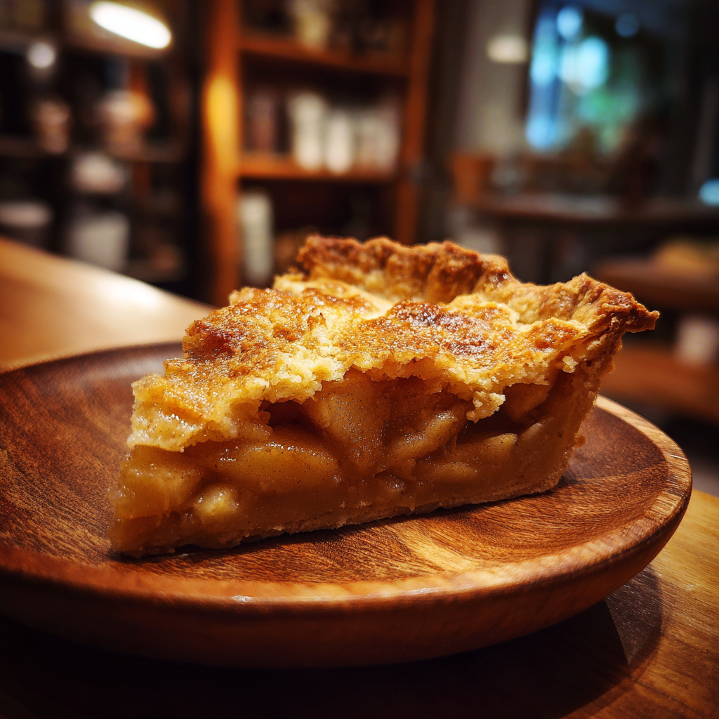 Une part de tarte aux pommes | Source : Midjourney