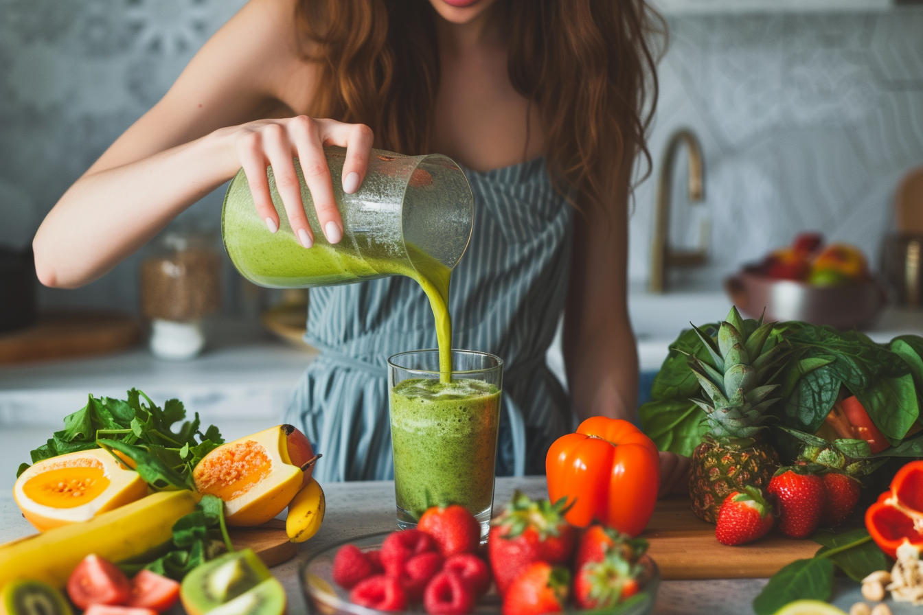 Une personne préparant un smoothie | Source : Midjourney