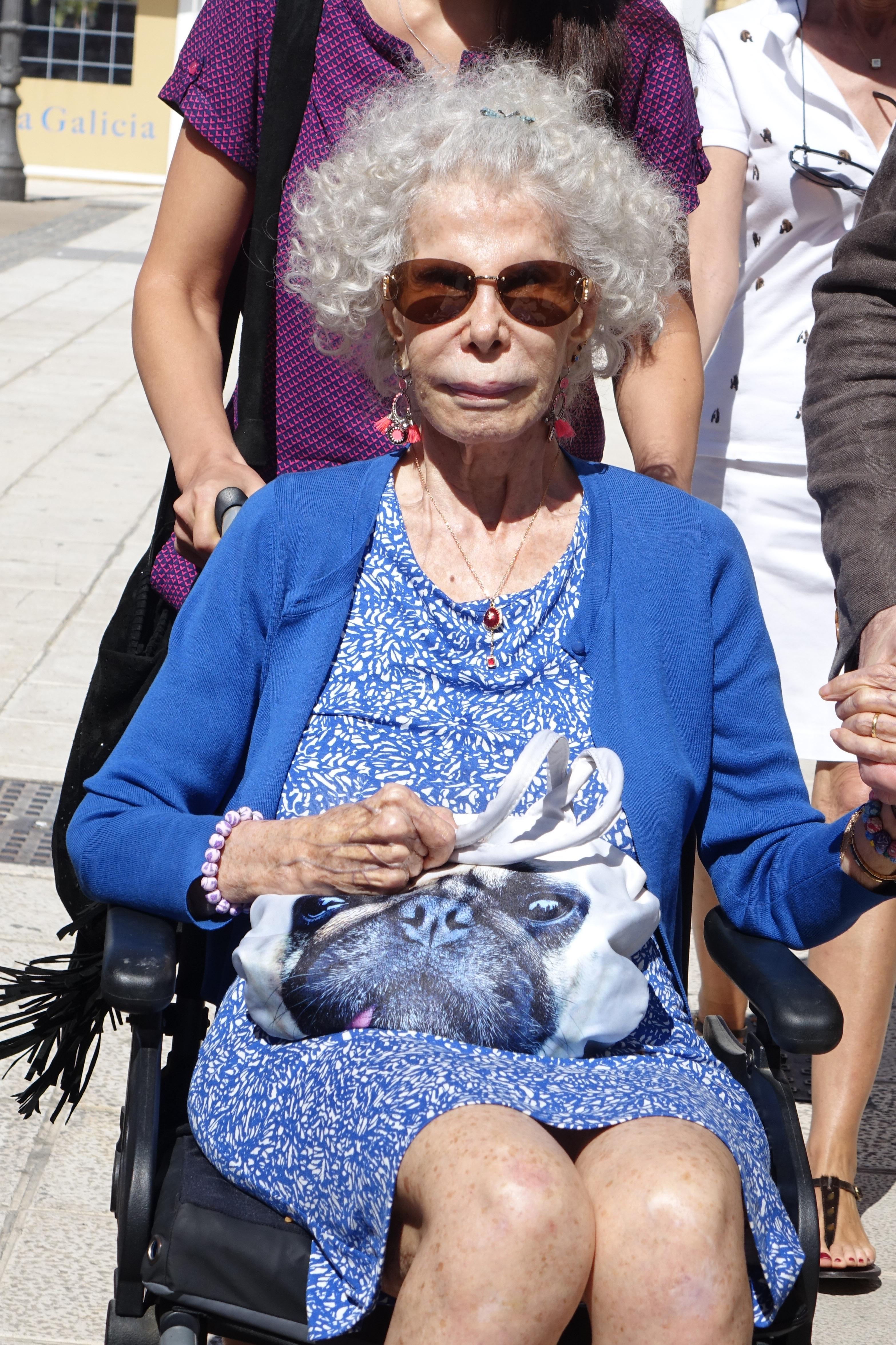 La célèbre duchesse repérée à Lucar de Barrameda, en Espagne, le 5 août 2014 | Source : Getty Images