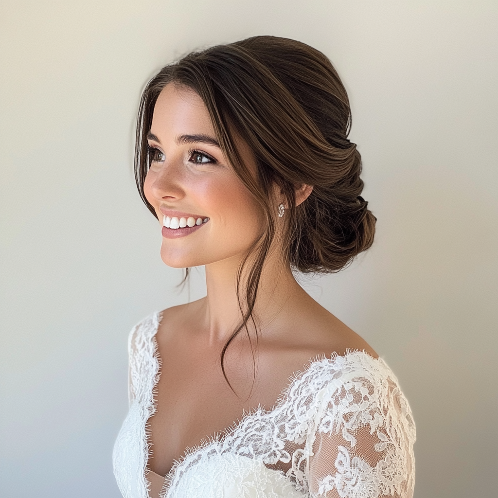 Une mariée souriante | Source : Midjourney
