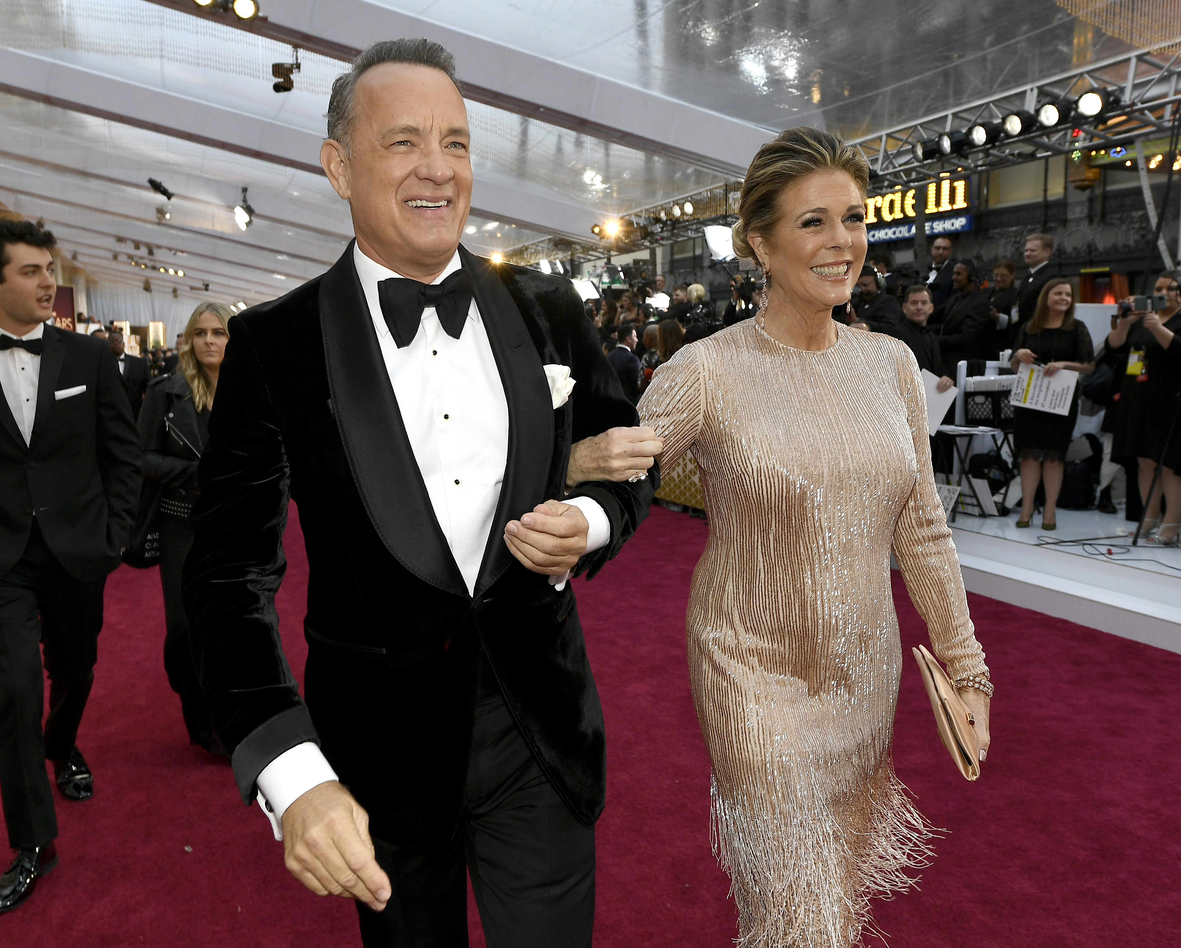 Tom Hanks et Rita Wilson à la 92e cérémonie annuelle des Oscars le 9 février 2020 à Hollywood, Californie | Source : Getty Images