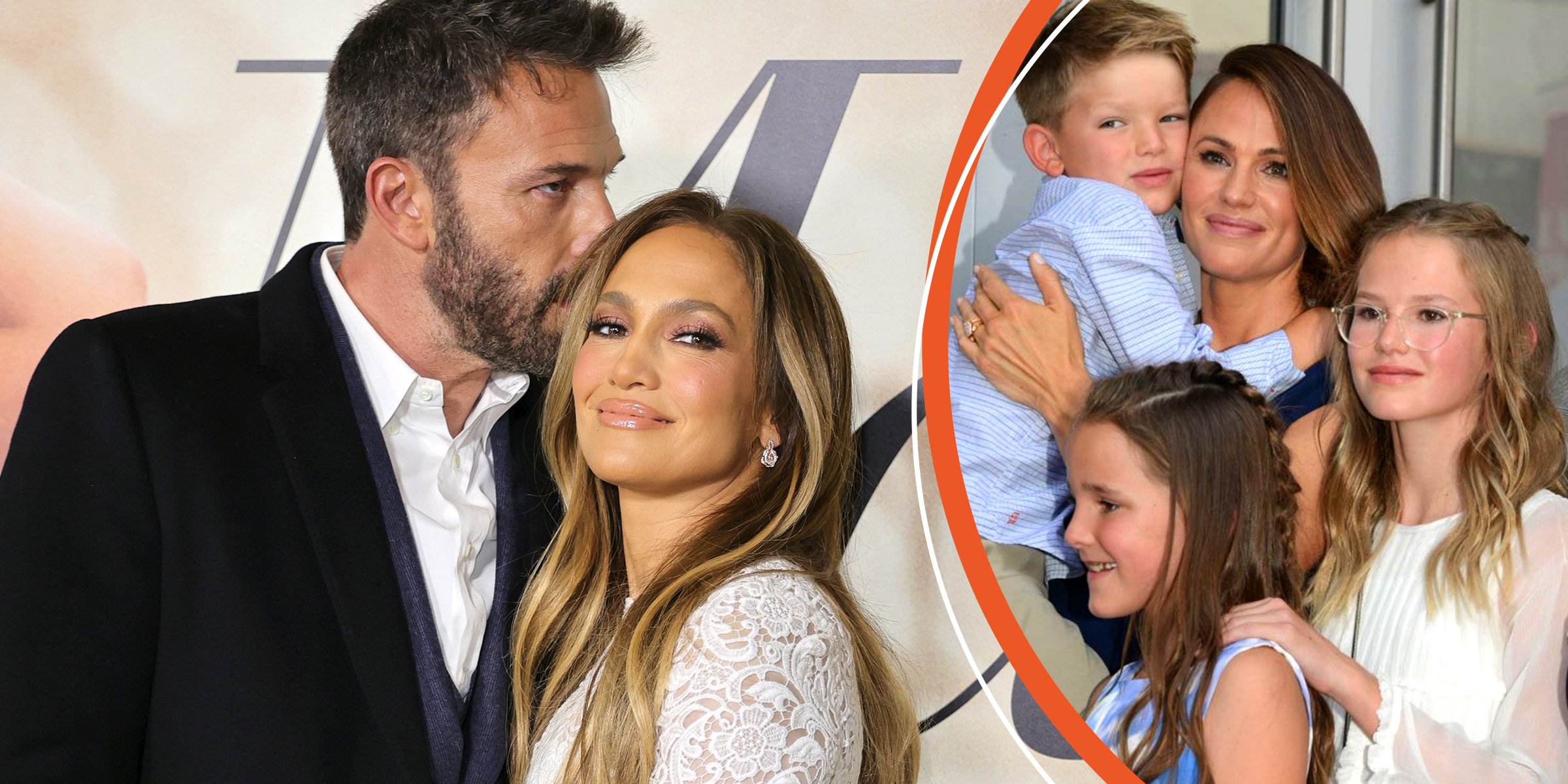 Ben Affleck et Jennifer Lopez ┃Samuel Affleck, Seraphina Affleck, Violet Affleck et Jennifer Garner ┃Source : Getty Images