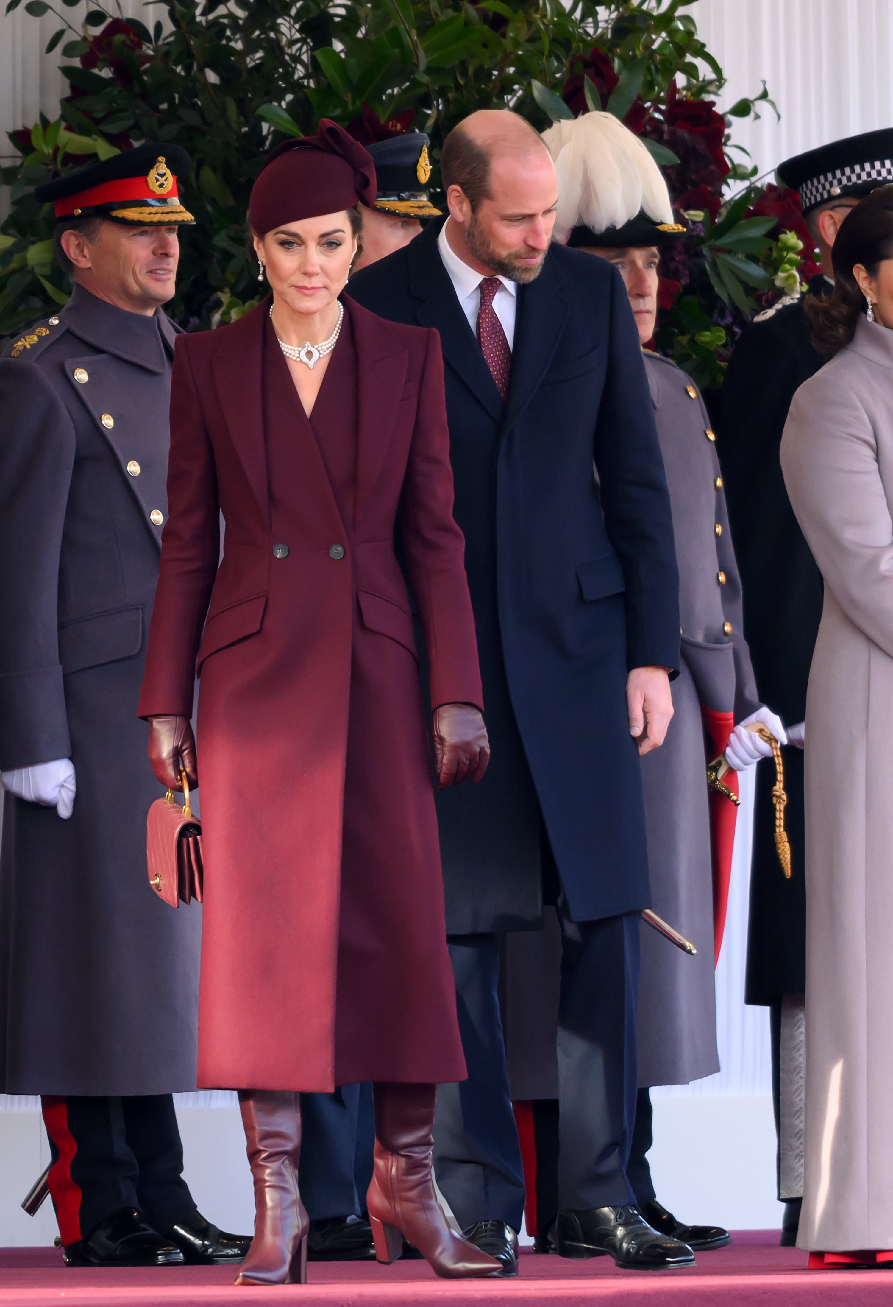 Prince William, and La princesse Catherine, lors du premier jour de la visite de l'émir de l'État du Qatar au Royaume-Uni, le 03 décembre 2024, à Londres, en Angleterre. | Source : Getty Images