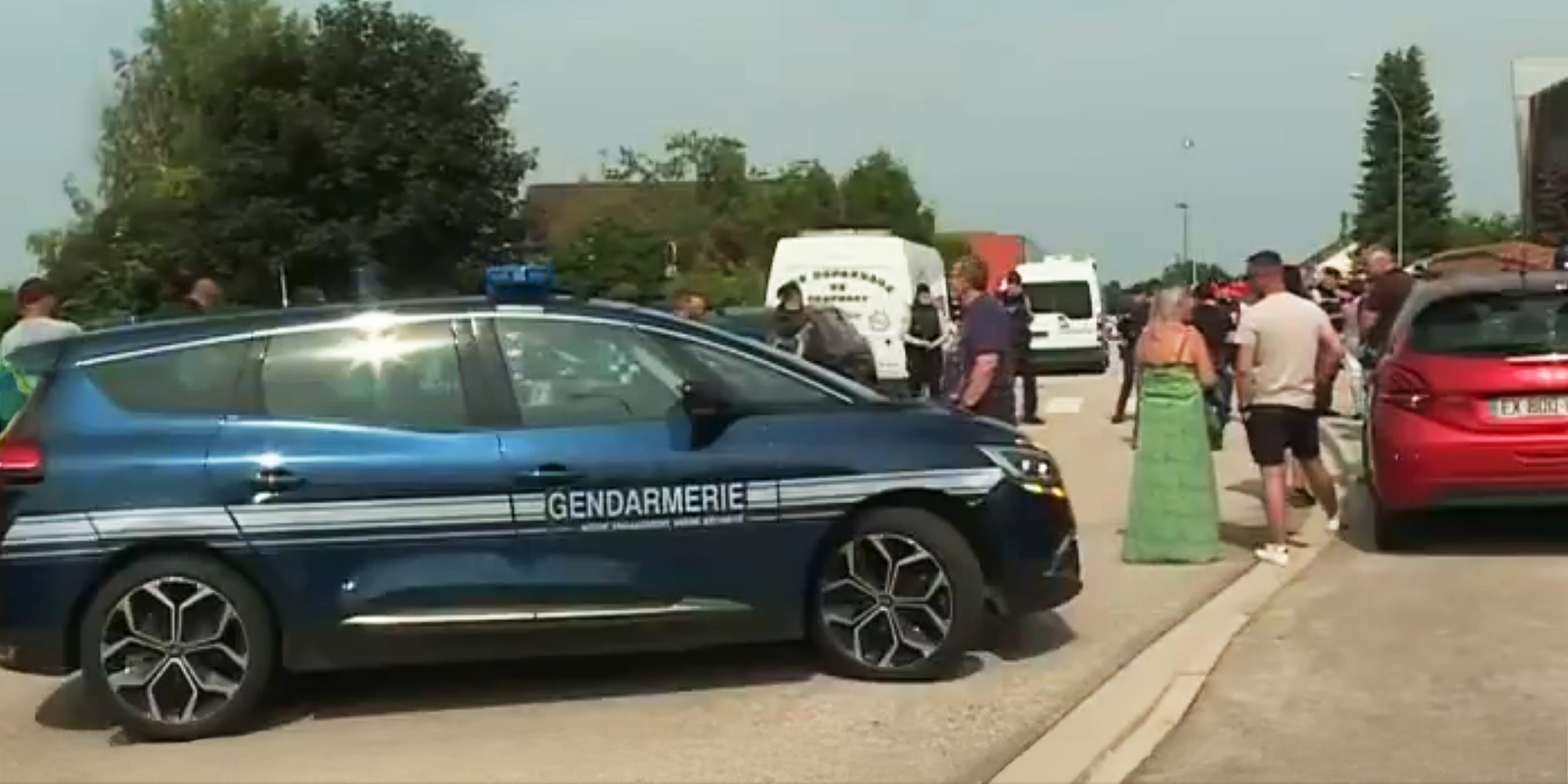 Voiture de la gendarmerie | Source : capture vidéo x.com/actureact_info