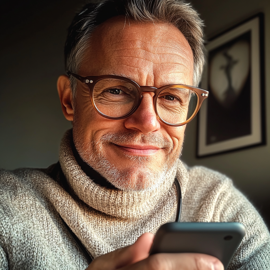 Un homme souriant | Source : Midjourney