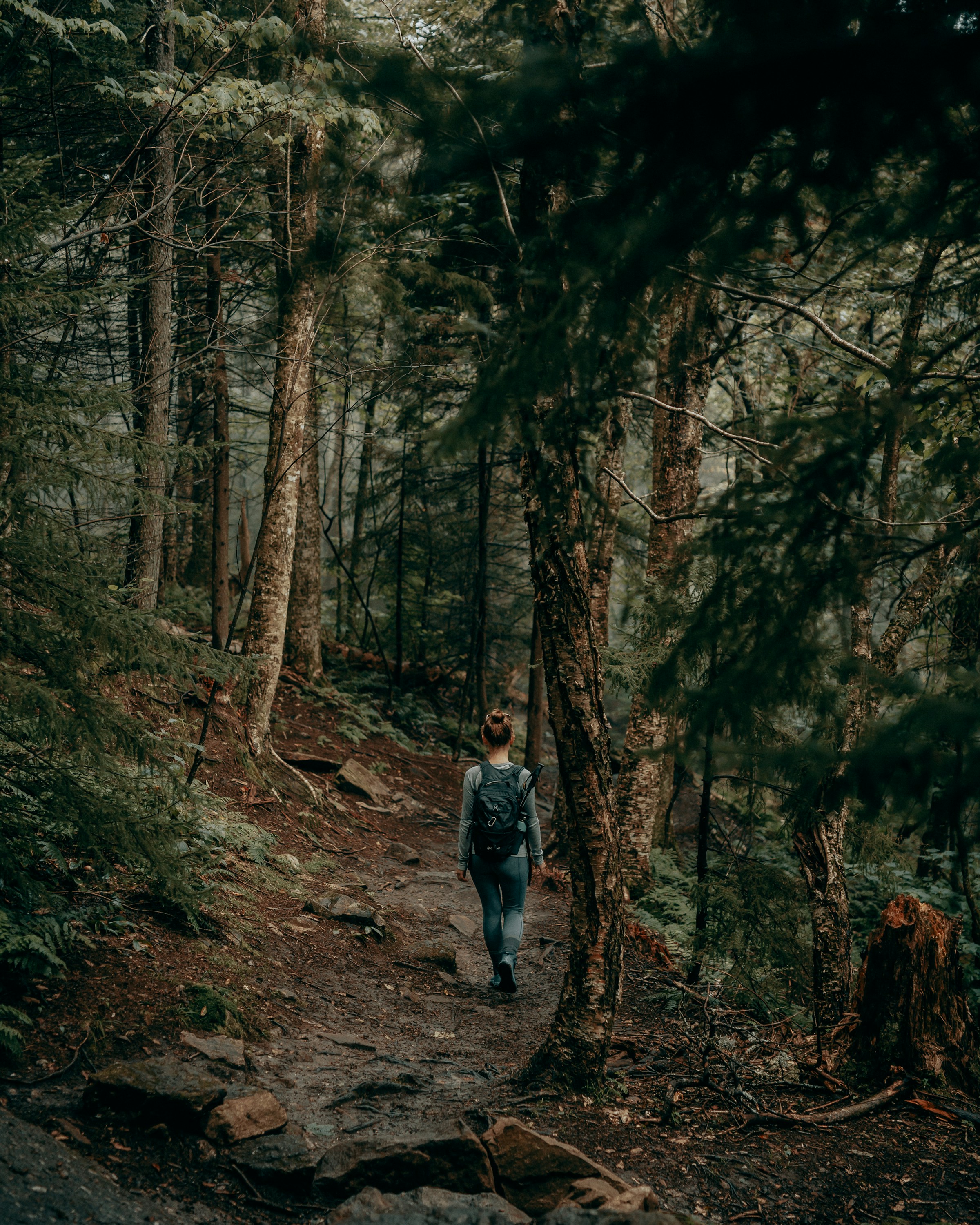 Une femme marchant sur un sentier de randonnée | Source : Unsplash