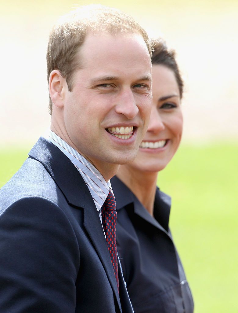 Le Prince William et Kate Middleton à Whitton Park le 11 avril 2011. | Source : Getty Images