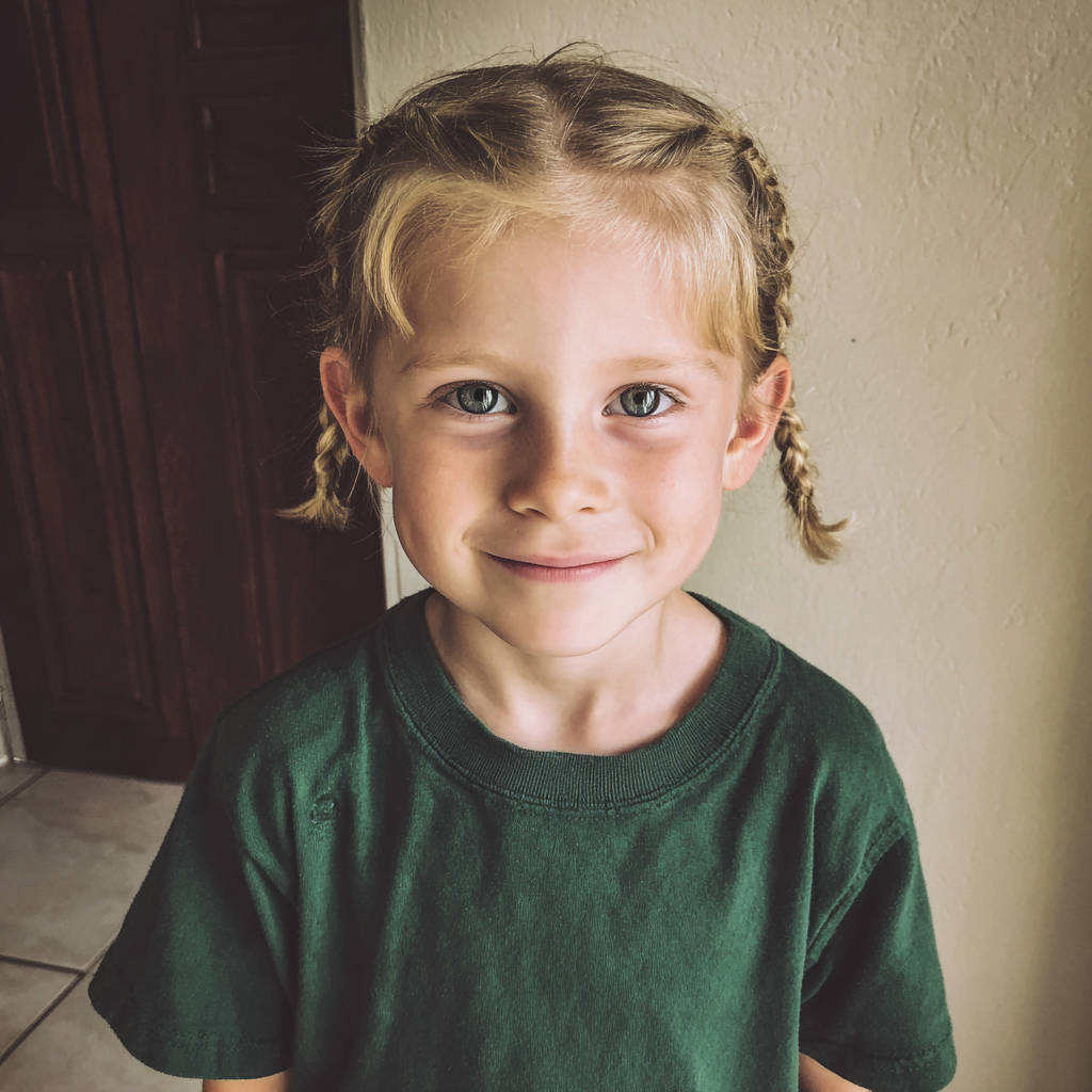 Un petit garçon aux cheveux tressés | Source : Midjourney