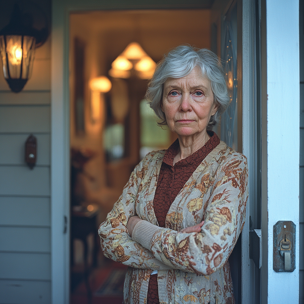 Une femme âgée sérieuse | Source : Midjourney