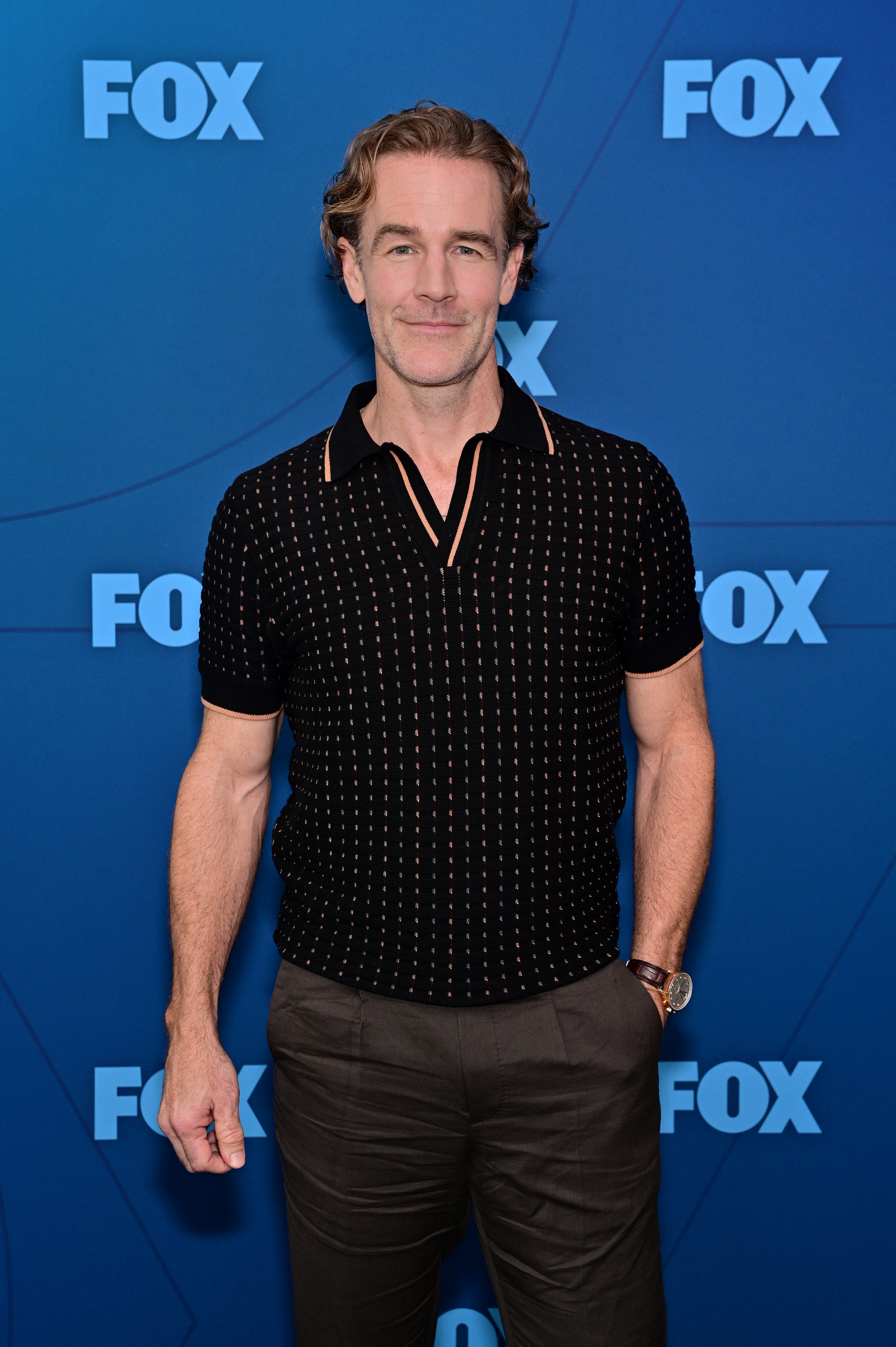James Van Der Beek participe à la journée presse hivernale de FOX au Fox Studio Lot à Los Angeles, Californie, le 18 novembre 2024 | Source : Getty Images