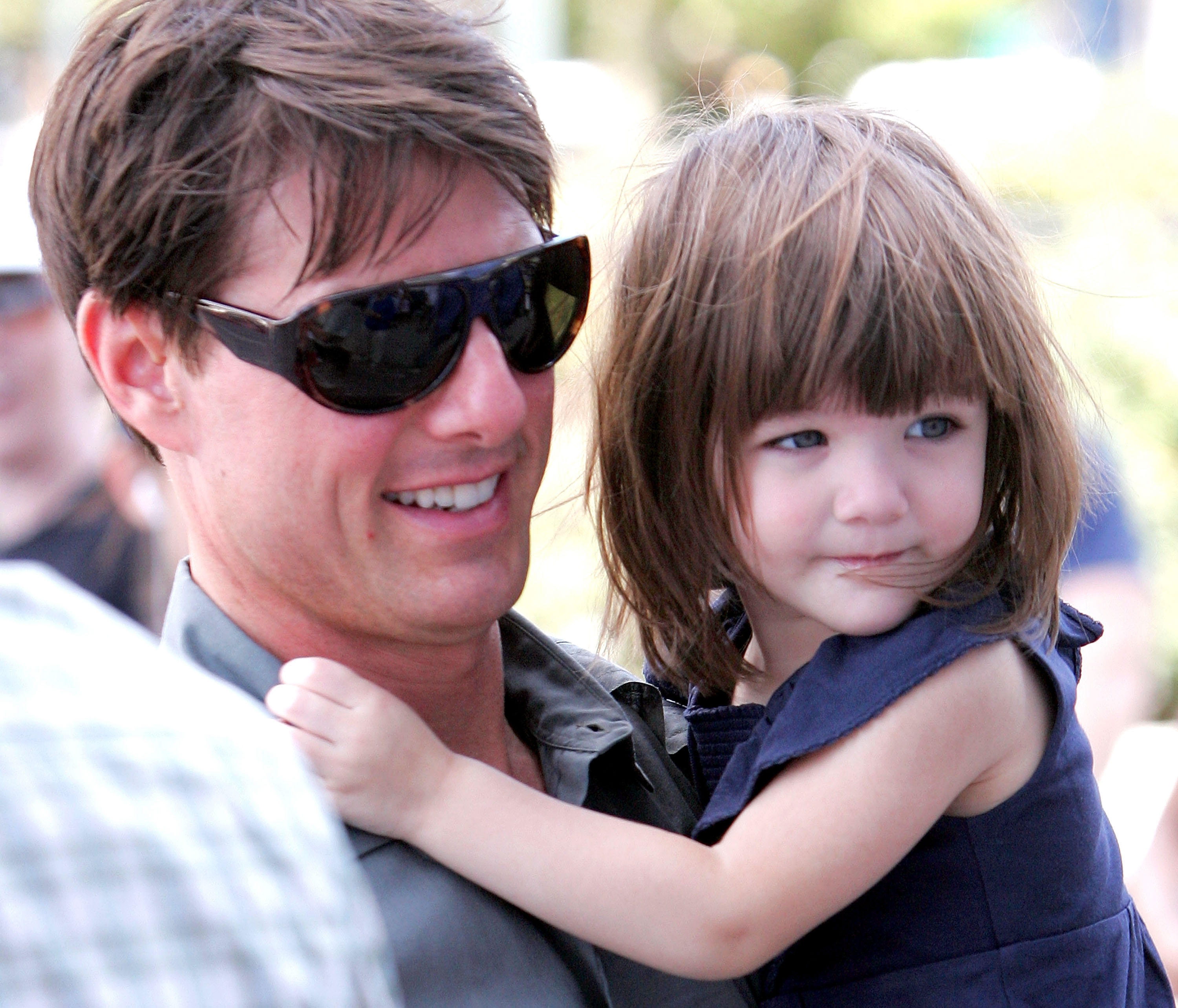 Tom Cruise et Suri Cruise le 16 août 2008 à New York. | Source : Getty Images