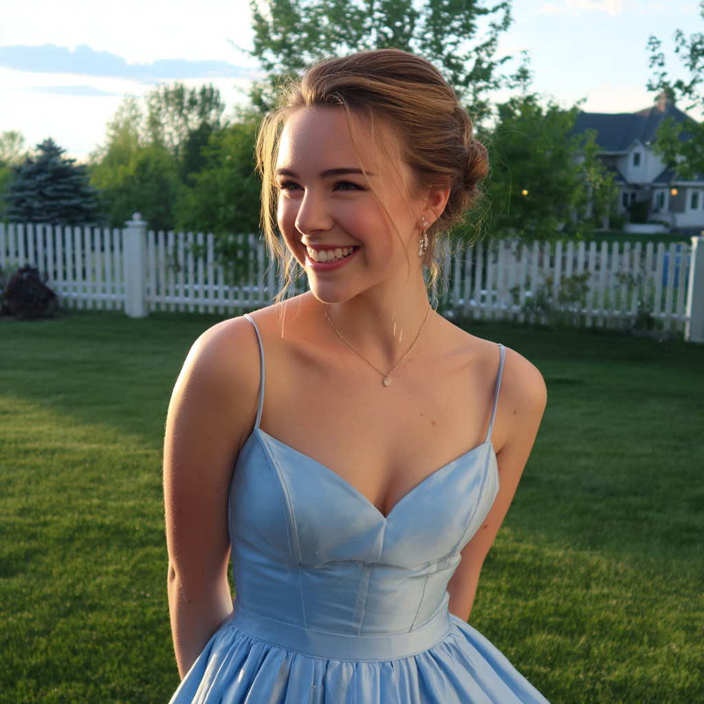 Une adolescente souriante | Source : Midjourney