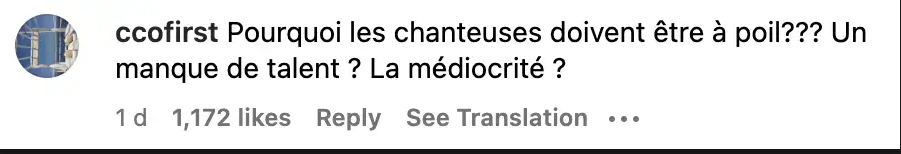 Commentaire d'une internaute sur la performance de Jennifer Lopez lors du spectacle 1001 d’Elie Saab à Riyad | Source : capture Instagram