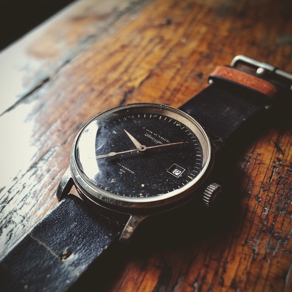 Une montre sur une table | Source : Midjourney