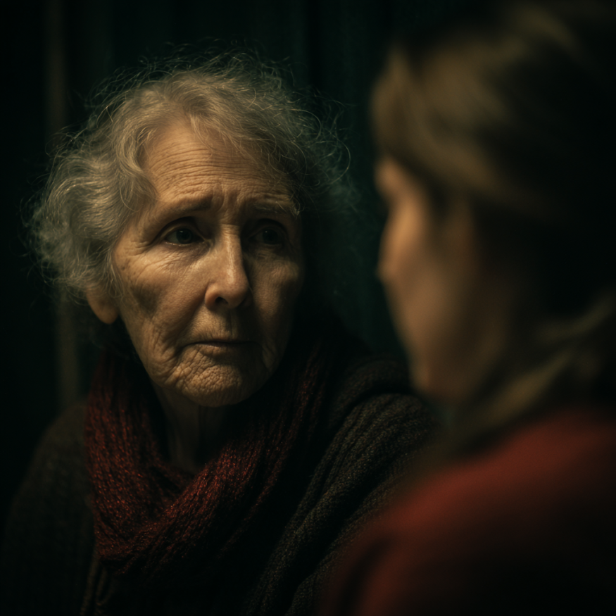 Deux femmes qui parlent | Source : Midjourney