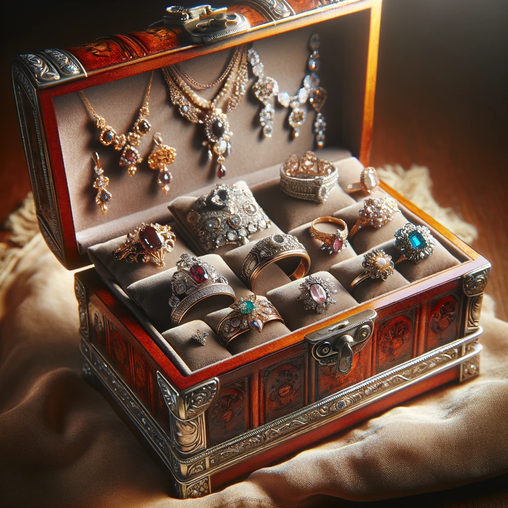 Une collection de bijoux exquis via AI | Source : DALL-E