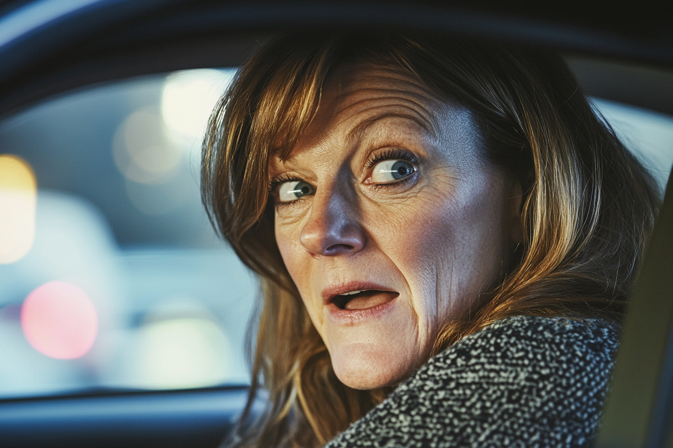 Une femme dans sa voiture | Source : Midjourney