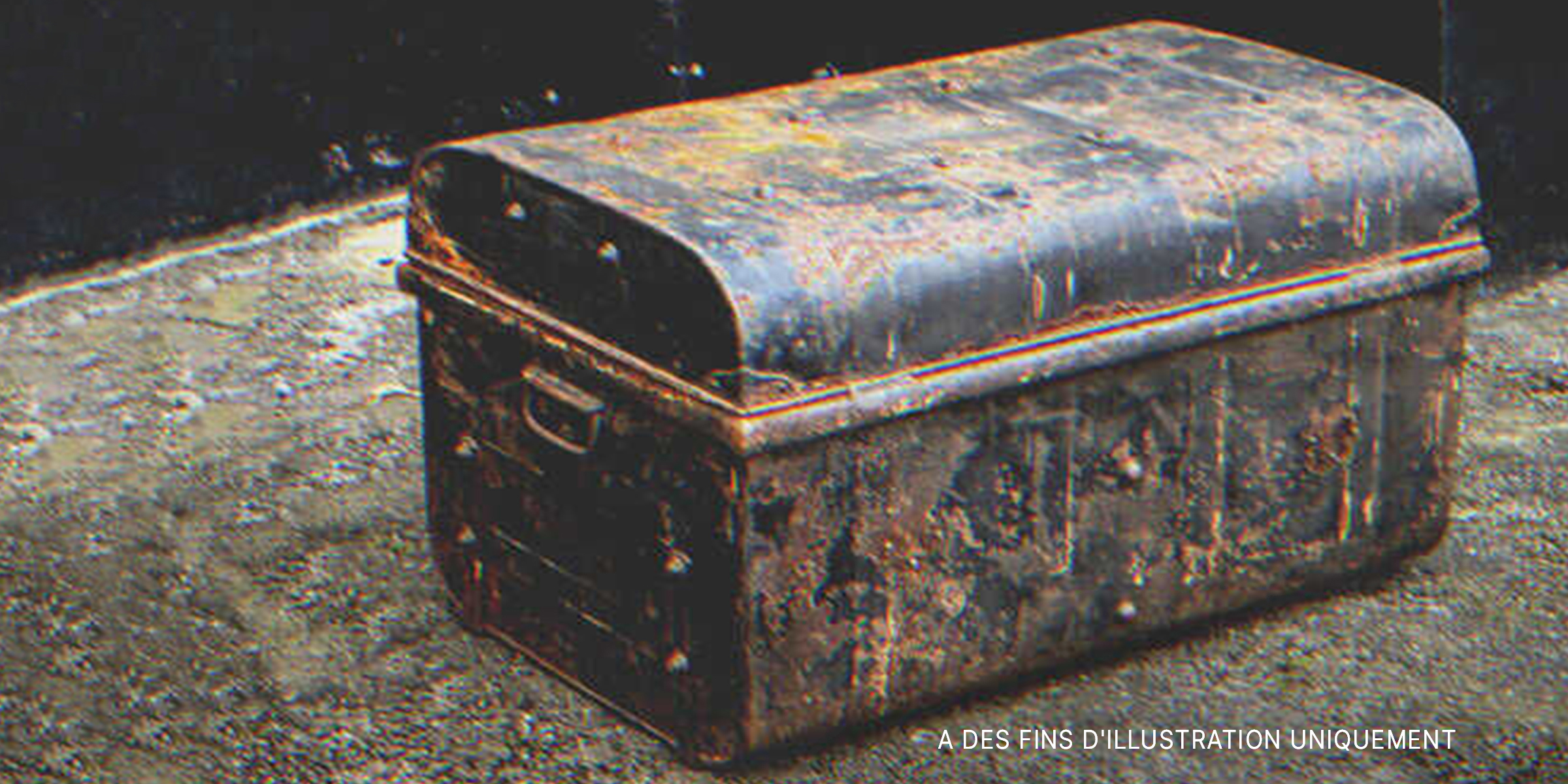 Un vieux coffre en métal | Source : Shutterstock.com