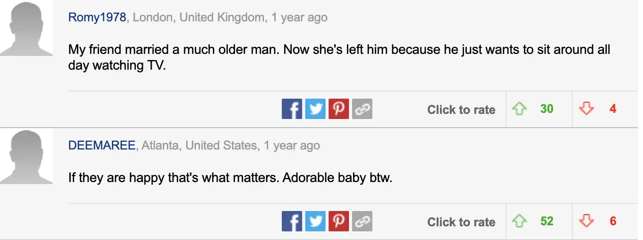 Commentaires d'internautes datés de 2022 | Source : Daily Mail UK