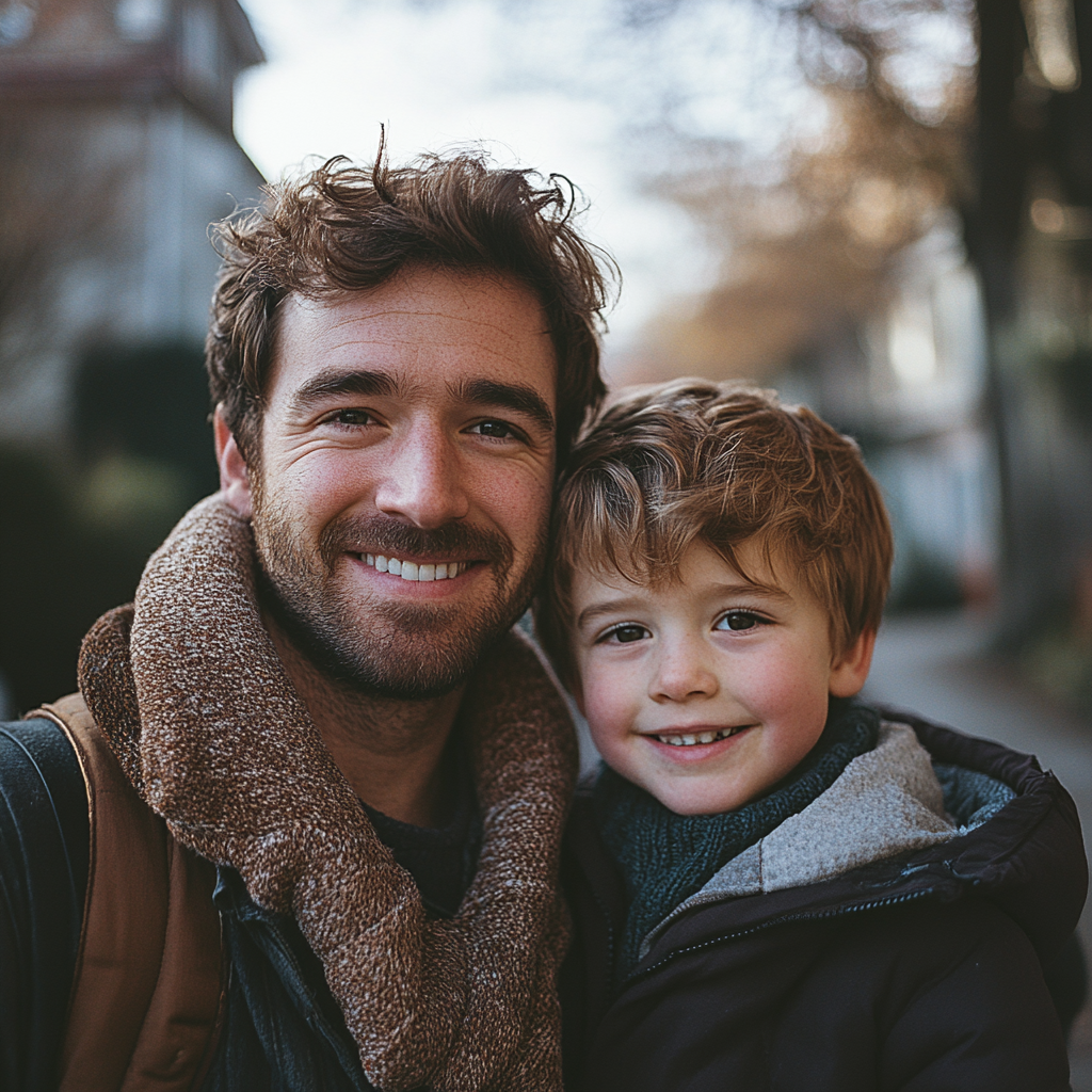 Un homme et son fils | Source : Midjourney