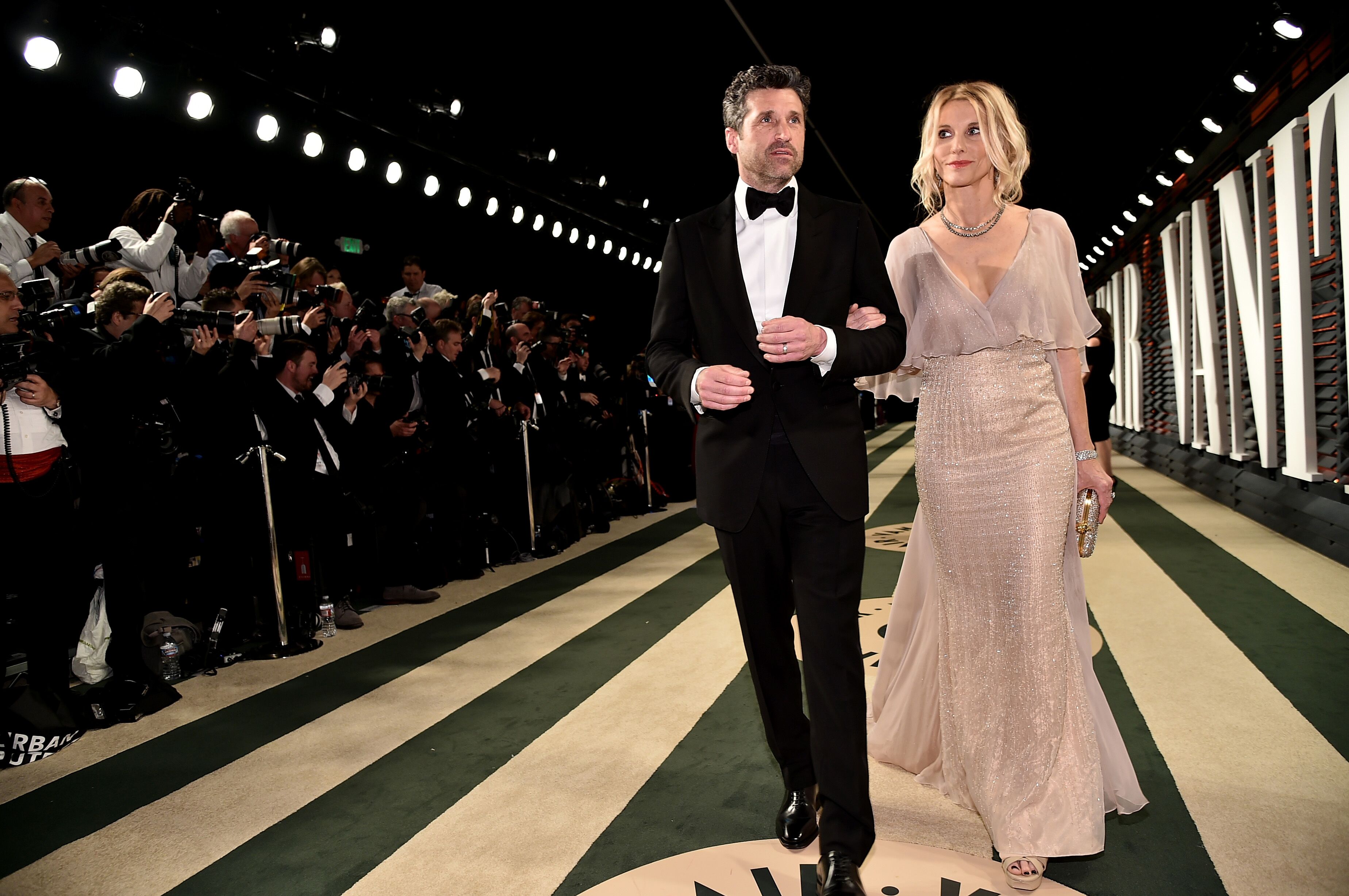 Patrick Dempsey et Jillian Dempsey participent à la soirée des Oscars de 2017 à Vanity Fair. | Photo : Getty Images